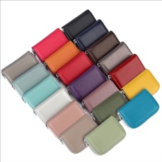 RFID Anti-theft Head Leather Card Bag