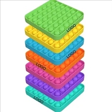 Rainbow Square Push Pop Bubble