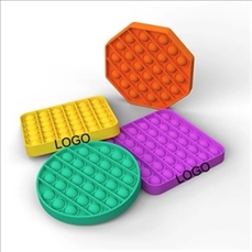 Rainbow Square Push Pop Bubble