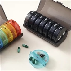 Rainbow Weekly Pill Case