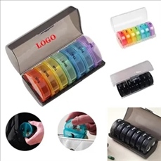 Rainbow Weekly Pill Case