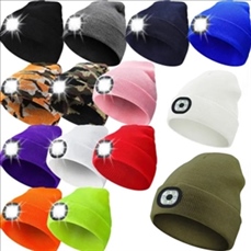 Rechargeable Unisex Beanie Hat with The Light