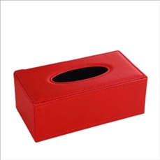 Rectangular PU Leather Tissue Box Holder