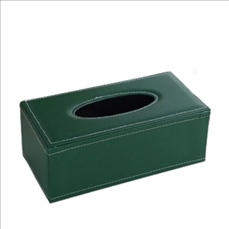 Rectangular PU Leather Tissue Box Holder