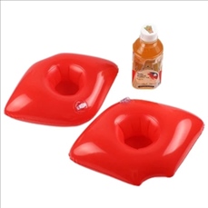Red Lips Inflatable coasters