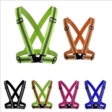 Reflective Adjustable Safety Cycling Bike Vest Belt