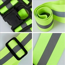 Reflective Adjustable Safety Cycling Bike Vest Belt