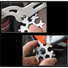 Saker 18-in-1 Snowflake Multi Tool Christmas Gift Keychain