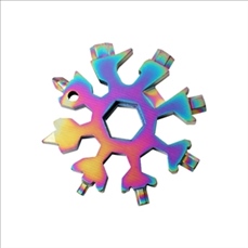 Saker 18-in-1 Snowflake Multi Tool Christmas Gift Keychain