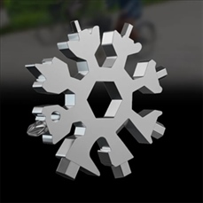 Saker 18-in-1 Snowflake Multi Tool Christmas Gift Keychain