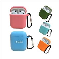 Silicone Earpuds Case Cover with Keychain