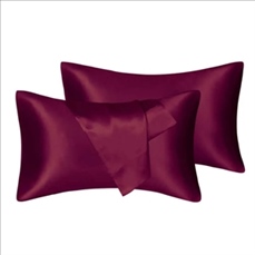 Silk Satin Pillowcase 2 Pack, Standard/Queen /King Size