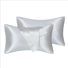 Silk Satin Pillowcase 2 Pack, Standard/Queen /King Size