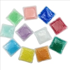 Small Aqua Bead Hot Cold Pack
