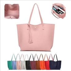 Soft Faux Leather Tote Shoulder Bag