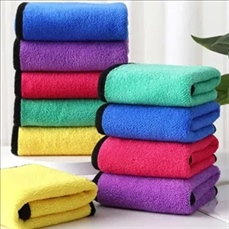 Solid Color Microfiber Quick Dry Swim Beach Car Wash Towel