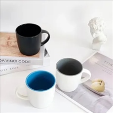 Solid Color Printed Cartoon Mug