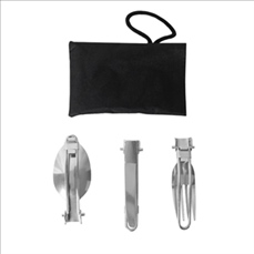 Stainless Steel Tableware Set With Carry Case