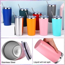 Stainless Tumbler Cups with Lid