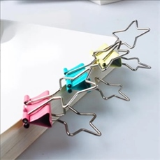 Star Shape Metal Binder Clips