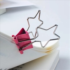 Star Shape Metal Binder Clips