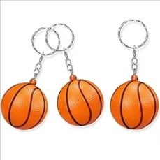 Stress Reliever Basketball Mini Squeeze Balls Keychain