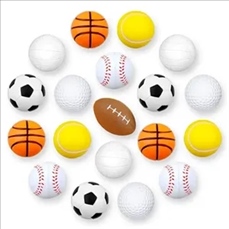 Stress Reliever Basketball Mini Squeeze Balls Keychain