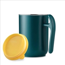 Tea Cup Wide Handle With Lids 12 Oz