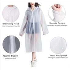 Thickened EVA Non-disposable Adult Raincoat