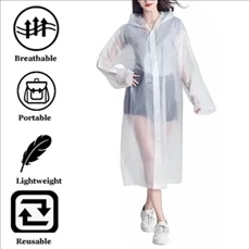 Thickened EVA Non-disposable Adult Raincoat