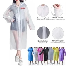 Thickened EVA Non-disposable Adult Raincoat
