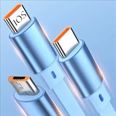 Three-in-one type-c fast charging mobile phone data cable
