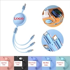 Three-in-one type-c fast charging mobile phone data cable
