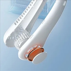 Three-speed bladeless neck hanging fan