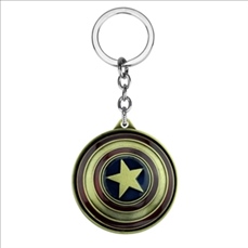 VNFLY Captain America Shield Keychain (Rotative Version)