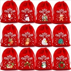 Velvet Christmas Gift Pouch