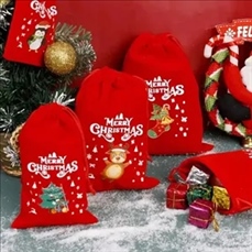 Velvet Christmas Gift Pouch