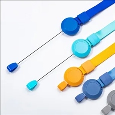 Vertical Retractable Dual-Sided ID Badge Holder Clip Reel