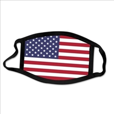 Washable Cotton mask 2 layers with U.S Flag pattern