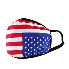 Washable Cotton mask 2 layers with U.S Flag pattern