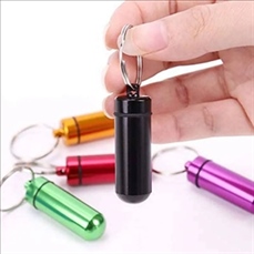Waterproof Aluminum Pill Holders Storage Drug Container