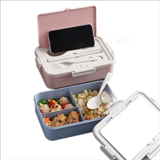 Wheat Straw Food Storage With Utensils
