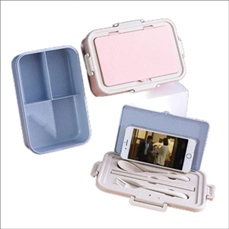 Wheat Straw Food Storage With Utensils