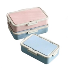 Wheat Straw Food Storage With Utensils