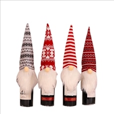 Wine Bottle Bags with Santa Claus
