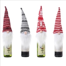 Wine Bottle Bags with Santa Claus