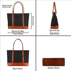 Woman Laptop Tote Bag