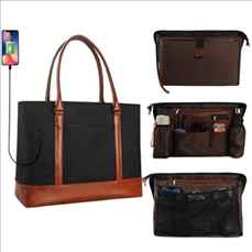 Woman Laptop Tote Bag