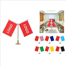 Y-TYPE Desk Flag Stand for Meetings and Events