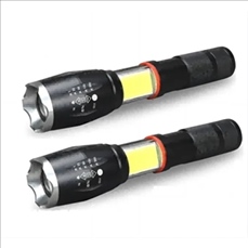 Zoom LED Tactical Flashlight with COB